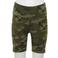 Women's Sonoma Goods For Life® High-Waist Bike Shorts -Sonoma Goods For Life Shop 4910074 Green Camo