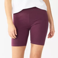 Women's Sonoma Goods For Life® High-Waist Bike Shorts -Sonoma Goods For Life Shop 4910074 Plum Prune