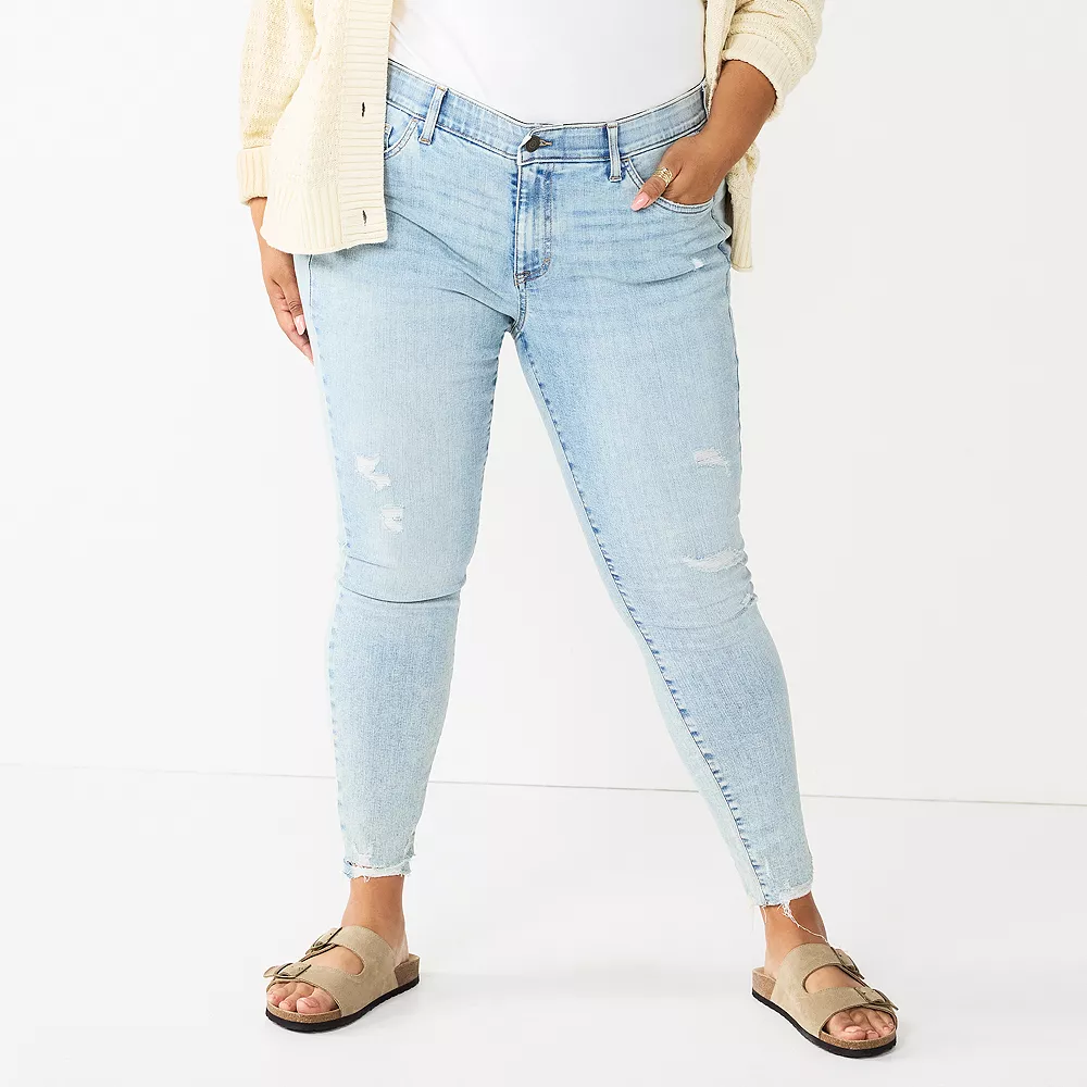 Plus Size Sonoma Goods For Life® Premium Mid-Rise Skinny Jeans 9 Plus Size Sonoma Goods For Life® Premium Mid-Rise Skinny Jeans - Image 9