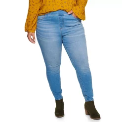 Plus Size Sonoma Goods For Life® Comfortable Favorite Mid-Rise Jeggings -Sonoma Goods For Life Shop 4916239 Mariano