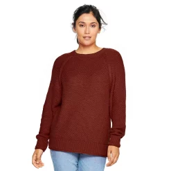 Women's Sonoma Goods For Life® All Over Stitch Crewneck Sweater 24 Women's Sonoma Goods For Life® All Over Stitch Crewneck Sweater -Sonoma Goods For Life Shop 4923526 Brown