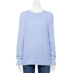 Women's Sonoma Goods For Life® All Over Stitch Crewneck Sweater 27 Women's Sonoma Goods For Life® All Over Stitch Crewneck Sweater -Sonoma Goods For Life Shop 4923526 Light Blue