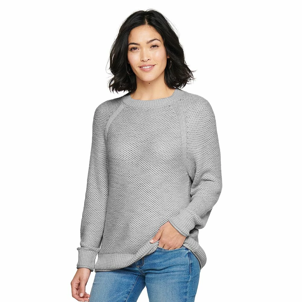 Women's Sonoma Goods For Life® All Over Stitch Crewneck Sweater 6 Women's Sonoma Goods For Life® All Over Stitch Crewneck Sweater - Image 6