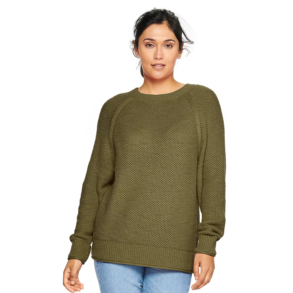 Women's Sonoma Goods For Life® All Over Stitch Crewneck Sweater 9 Women's Sonoma Goods For Life® All Over Stitch Crewneck Sweater - Image 9