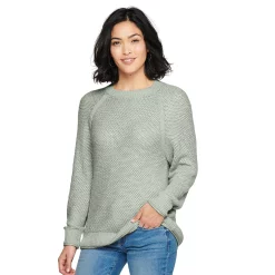 Women's Sonoma Goods For Life® All Over Stitch Crewneck Sweater 20 Women's Sonoma Goods For Life® All Over Stitch Crewneck Sweater -Sonoma Goods For Life Shop 4923526 Sage