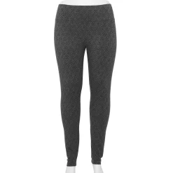 Plus Size Sonoma Goods For Life® Midrise Leggings -Sonoma Goods For Life Shop 4966829 Gray Geo Floral