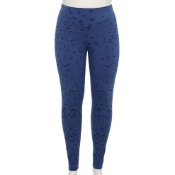 Plus Size Sonoma Goods For Life® Midrise Leggings -Sonoma Goods For Life Shop 4966829 Navy Geo Floral