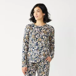 Women's Sonoma Goods For Life® Everyday Crewneck Sweatshirt 39 Women's Sonoma Goods For Life® Everyday Crewneck Sweatshirt -Sonoma Goods For Life Shop 4974237 Navy Floral