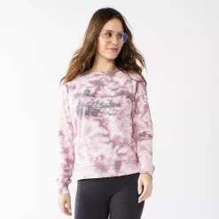 Women's Sonoma Goods For Life® Everyday Crewneck Sweatshirt 48 Women's Sonoma Goods For Life® Everyday Crewneck Sweatshirt -Sonoma Goods For Life Shop 4974237 Pink Mountain Dye