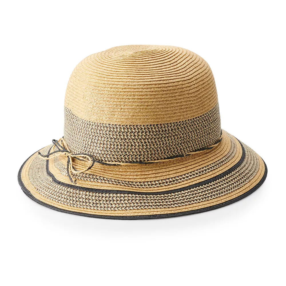 Women's Sonoma Goods For Life® Inset Two-Tone Cloche Hat 1 Women's Sonoma Goods For Life® Inset Two-Tone Cloche Hat