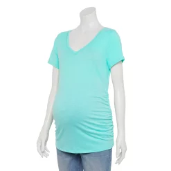 Maternity Sonoma Goods For Life® Essential V-Neck Tee -Sonoma Goods For Life Shop 4980526 Light Blue
