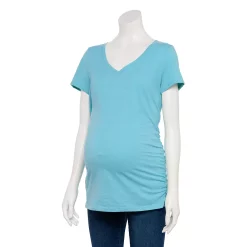 Maternity Sonoma Goods For Life® Essential V-Neck Tee -Sonoma Goods For Life Shop 4980526 Medium Blue