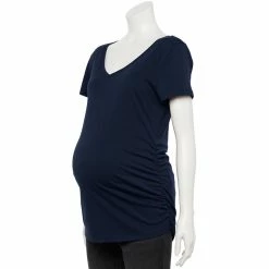 Maternity Sonoma Goods For Life® Essential V-Neck Tee -Sonoma Goods For Life Shop 4980526 Navy