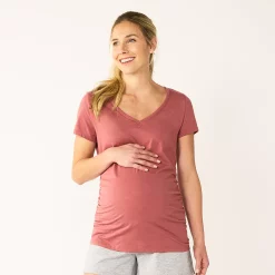 Maternity Sonoma Goods For Life® Essential V-Neck Tee -Sonoma Goods For Life Shop 4980526 Shabby Mauve