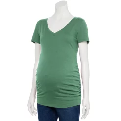 Maternity Sonoma Goods For Life® Essential V-Neck Tee -Sonoma Goods For Life Shop 4980526 Unique Green