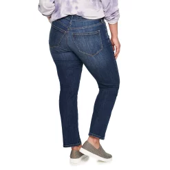 Plus Size Sonoma Goods For Life® Premium Elastic-Waist Midrise Straight-Leg Jeans 17 Plus Size Sonoma Goods For Life® Premium Elastic-Waist Midrise Straight-Leg Jeans -Sonoma Goods For Life Shop 4988856 ALT