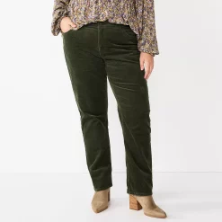 Plus Size Sonoma Goods For Life® Premium Elastic-Waist Midrise Straight-Leg Jeans 13 Plus Size Sonoma Goods For Life® Premium Elastic-Waist Midrise Straight-Leg Jeans -Sonoma Goods For Life Shop 4988856 Army Bottle