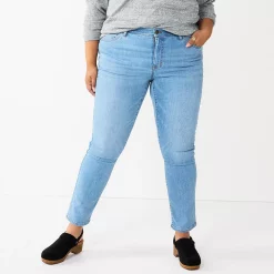 Plus Size Sonoma Goods For Life® Premium Elastic-Waist Midrise Straight-Leg Jeans 15 Plus Size Sonoma Goods For Life® Premium Elastic-Waist Midrise Straight-Leg Jeans -Sonoma Goods For Life Shop 4988856 Fauna