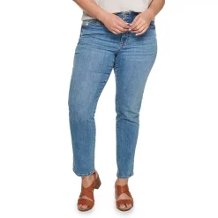 Plus Size Sonoma Goods For Life® Premium Elastic-Waist Midrise Straight-Leg Jeans 11 Plus Size Sonoma Goods For Life® Premium Elastic-Waist Midrise Straight-Leg Jeans -Sonoma Goods For Life Shop 4988856 Manor