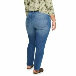 Plus Size Sonoma Goods For Life® Premium Mid-Rise Curvy Straight-Leg Jeans -Sonoma Goods For Life Shop 4989903 ALT