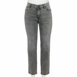 Plus Size Sonoma Goods For Life® Premium Mid-Rise Curvy Straight-Leg Jeans -Sonoma Goods For Life Shop 4989903 Bellam