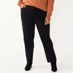 Plus Size Sonoma Goods For Life® Premium Mid-Rise Curvy Straight-Leg Jeans -Sonoma Goods For Life Shop 4989903 Park