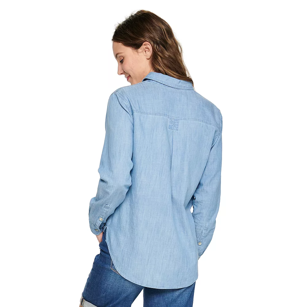 Women's Sonoma Goods For Life® Essential Everyday Button-Down Shirt 17 Women's Sonoma Goods For Life® Essential Everyday Button-Down Shirt - Image 17