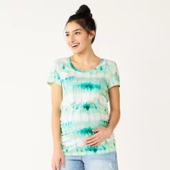 Maternity Sonoma Goods For Life® Essential Scoopneck Tee -Sonoma Goods For Life Shop 4998304 Blue Dye