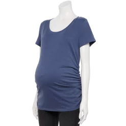 Maternity Sonoma Goods For Life® Essential Scoopneck Tee -Sonoma Goods For Life Shop 4998304 Cyclone Blue