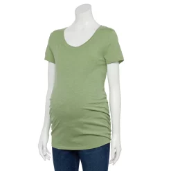 Maternity Sonoma Goods For Life® Essential Scoopneck Tee -Sonoma Goods For Life Shop 4998304 Green
