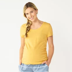 Maternity Sonoma Goods For Life® Essential Scoopneck Tee -Sonoma Goods For Life Shop 4998304 Yellow