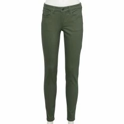 Petite Sonoma Goods For Life® Midrise Skinny Jeans -Sonoma Goods For Life Shop 5005513 Dusty Olive