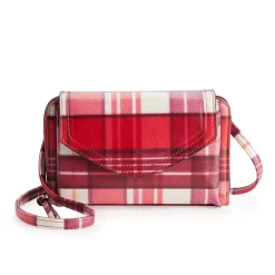 Sonoma Goods For Life® Arista RFID-Blocking Wallet on a String -Sonoma Goods For Life Shop 5009982 Red Plaid