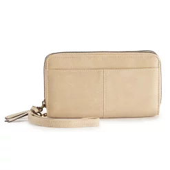 Sonoma Goods For Life® Elowen RFID-Blocking Double Zip Wristlet -Sonoma Goods For Life Shop 5009987 Irish Cream