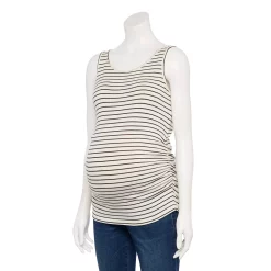 Maternity Sonoma Goods For Life® Essential Tank -Sonoma Goods For Life Shop 5010254 Black Stripe