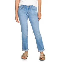Petite Sonoma Goods For Life® Midrise Straight-Leg Jeans 9 Petite Sonoma Goods For Life® Midrise Straight-Leg Jeans -Sonoma Goods For Life Shop 5013133 Authentic Medium Wash