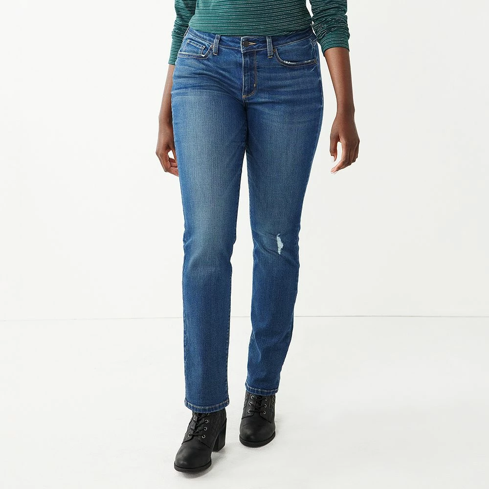 Petite Sonoma Goods For Life® Midrise Straight-Leg Jeans 2 Petite Sonoma Goods For Life® Midrise Straight-Leg Jeans - Image 2