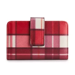 Sonoma Goods For Life® Abbey RFID-Blocking Indexer Wallet -Sonoma Goods For Life Shop 5014566 Red Plaid