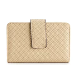 Sonoma Goods For Life® Abbey RFID-Blocking Indexer Wallet -Sonoma Goods For Life Shop 5014566 Woven Warm Taupe