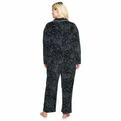 Plus Size Sonoma Goods For Life® Velour Pajama Shirt & Pajama Pants Set -Sonoma Goods For Life Shop 5033014 ALT