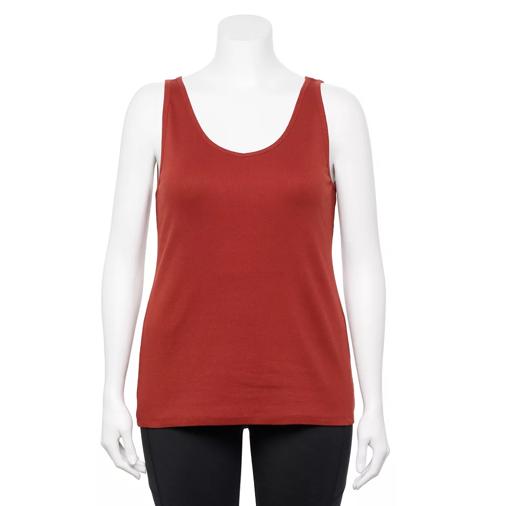 Plus Size Sonoma Goods For Life® Everyday Rib Tank 3 Plus Size Sonoma Goods For Life® Everyday Rib Tank - Image 3