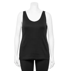 Plus Size Sonoma Goods For Life® Everyday Rib Tank 9 Plus Size Sonoma Goods For Life® Everyday Rib Tank -Sonoma Goods For Life Shop 5035582 Black