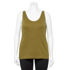 Plus Size Sonoma Goods For Life® Everyday Rib Tank 11 Plus Size Sonoma Goods For Life® Everyday Rib Tank -Sonoma Goods For Life Shop 5035582 Odyssey Green