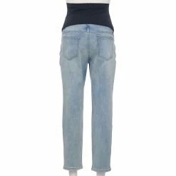 Maternity Sonoma Goods For Life® Over-The-Belly Cropped Straight-Leg Jeans -Sonoma Goods For Life Shop 5035940 ALT