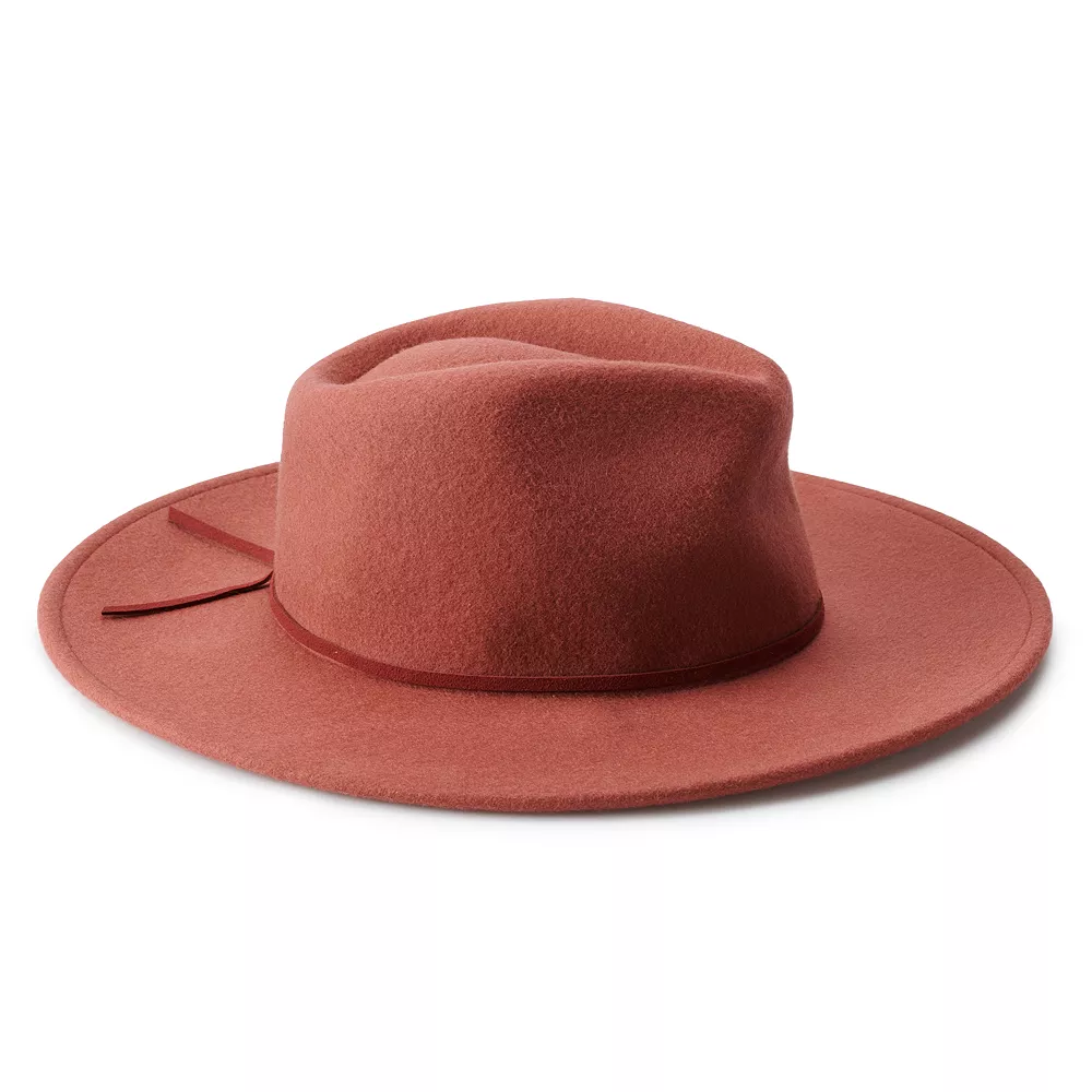 Women's Sonoma Goods For Life® Felt Fedora with Suede Band 2 Women's Sonoma Goods For Life® Felt Fedora with Suede Band - Image 2