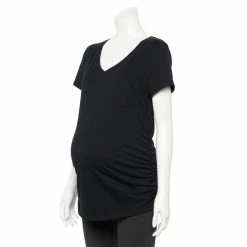 Maternity Sonoma Goods For Life® 2-pack Essential Short Sleeve Tee -Sonoma Goods For Life Shop 5145387 ALT