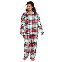 Plus Size Sonoma Goods For LifeĀ® Flannel Pajama Shirt & Pajama Pants Set