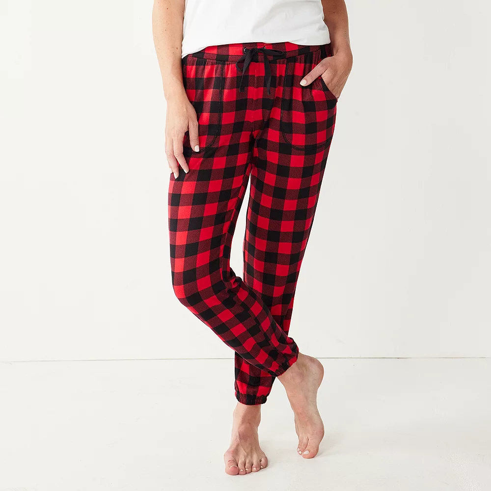 Women's Sonoma Goods For Life® Snit Banded Bottom Pajama Pants 1 Women's Sonoma Goods For Life® Snit Banded Bottom Pajama Pants