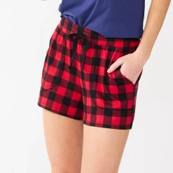 Women's Sonoma Goods For Life® Snit Pajama Shorts 11 Women's Sonoma Goods For Life® Snit Pajama Shorts -Sonoma Goods For Life Shop 5161202 Red Mini Buff