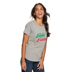 Women's Sonoma Goods For Life® Short Sleeve Holiday Graphic Tee 26 Women's Sonoma Goods For Life® Short Sleeve Holiday Graphic Tee -Sonoma Goods For Life Shop 5180762 Feelin Fefstive